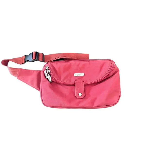 Baggallini Pocket Town Red Card Holder Multiple Sections Crossbody Shoulder Bag - Picture 1 of 5